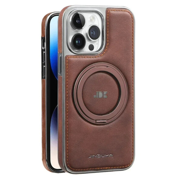 Luxury Premium Kickstand Magnetic Leather Phone Case For iPhone Series - Image 35