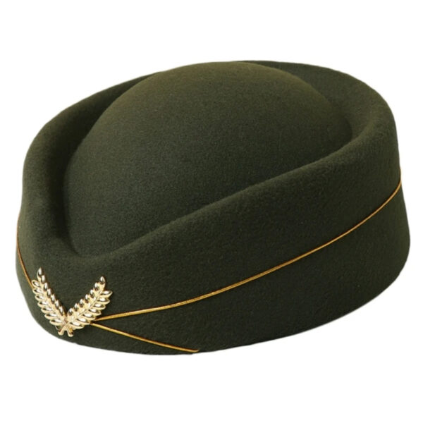 Luxury Premium Stewardess Beret Party Cosplay Formal Party Costume Hat - Image 7