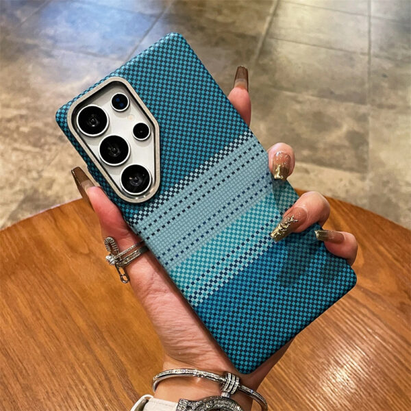 Luxury Premium Slim Carbon Fibre Stripe Wireless Charging Magnetic For Magsafe Case For Samsung Galaxy S Series - Image 23