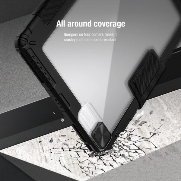 Nillkin Bumper Pro Leather Slide Camera Protection Shield Smart Flip Caser Cover For iPad Series - Image 2