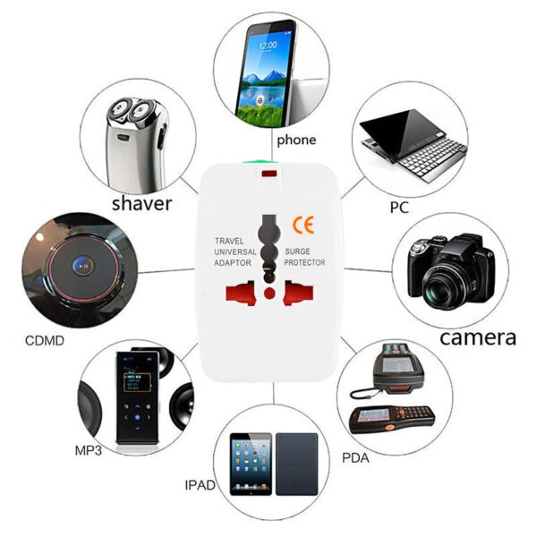 Universal 110-250v 10A Electric AC Power Charger Socket International World Travel Adapter - Image 18