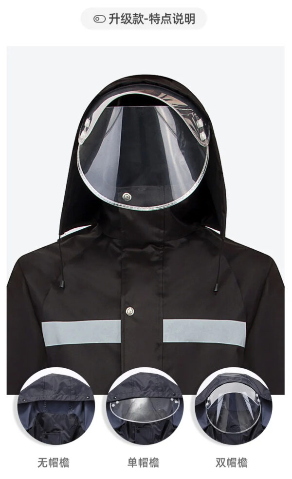 Luxury Premium Thickened Polyester Universal Body Protection Cover Raincoat - Image 3