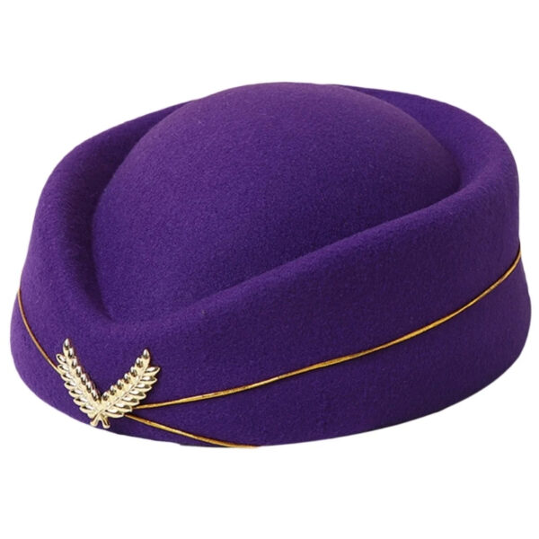 Luxury Premium Stewardess Beret Party Cosplay Formal Party Costume Hat - Image 11