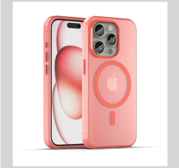 Luxury Premium Matte Candy Magnetic Wireless Charging Transparent Case Covers For iPhone Series - Image 5