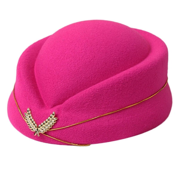Luxury Premium Stewardess Beret Party Cosplay Formal Party Costume Hat - Image 13