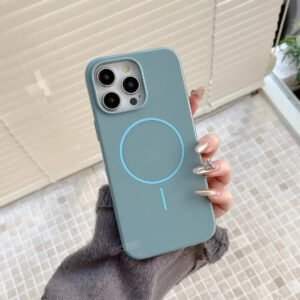 Luxury Premium Soft Silicone Matte Magsafe Case Cover For iPhone Series