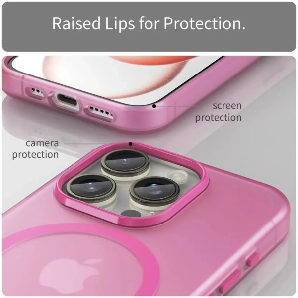 Luxury Premium Matte Candy Magnetic Wireless Charging Transparent Case Covers For iPhone Series - Image 11