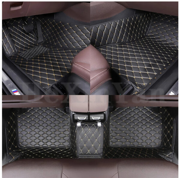 Luxury Premium Leather 7D Car Mats Waterproof Durable Easy Clean Non Skid Customized Car Floor Mat - Image 36
