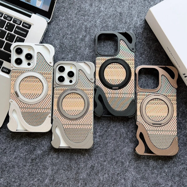 Luxury Premium Aluminum Alloy Frameless Magsafe Magnetic Holder For iPhone 16 Pro Max