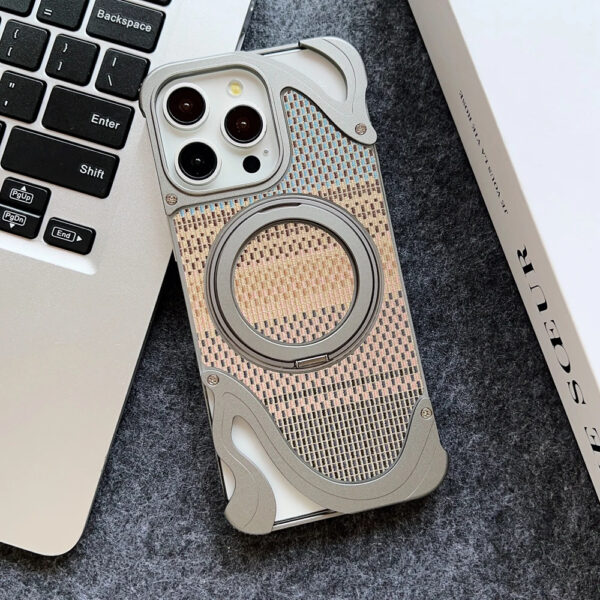 Luxury Premium Aluminum Alloy Frameless Magsafe Magnetic Holder For iPhone 16 Pro Max - Image 8