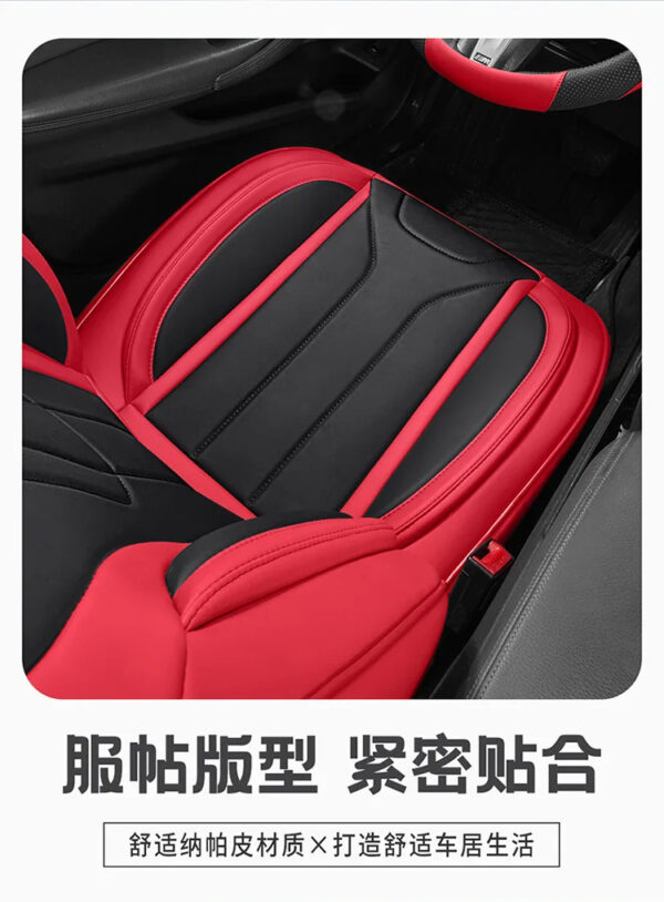 Luxury Premium Full Set 5 Seater Universal Full-Enclosed PU Leather Waterproof Cushion Car Seat Covers - Image 19