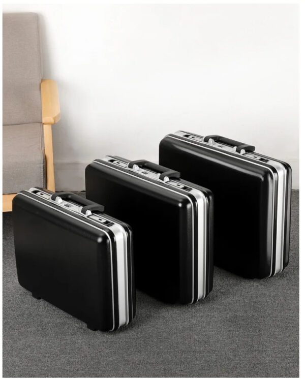 3 in 1 Piece Luxury Premium High Quality Business Document Organizer Hard Case Storage Briefcase - Image 3
