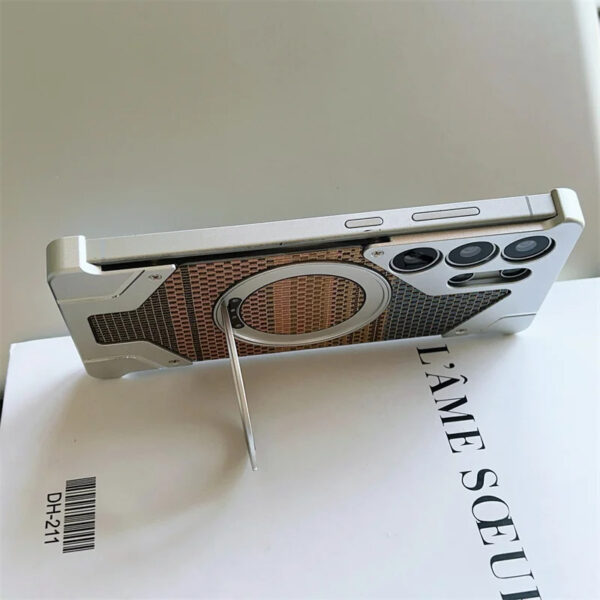 Luxury Premium Aluminum Alloy Frameless Magsafe Magnetic Holder For Samsung Galaxy S25 Ultra - Image 12