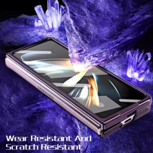 Luxury Premium Electroplate  Ultra Thin Hard PC Case Cover for Samsung Galaxy Z Fold 6 - Purple