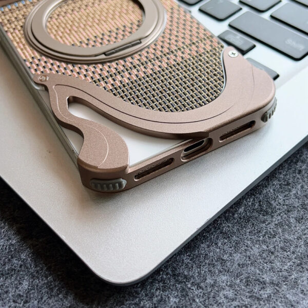 Luxury Premium Aluminum Alloy Frameless Magsafe Magnetic Holder For iPhone 16 Pro Max - Image 6