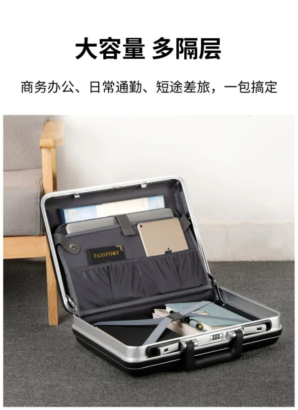 3 in 1 Piece Luxury Premium High Quality Business Document Organizer Hard Case Storage Briefcase - Image 7