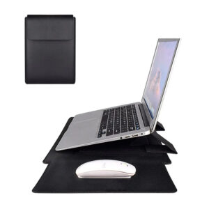 Luxury Premium PU Leather Ultrabook Sleeve Stand Case Laptop Bag