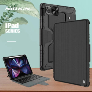 Luxury Premium Nillkin Backlit Version Bumper Combo Detachable Wireless Keyboard TPU Tablet Case Cover For Apple iPads