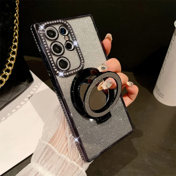 Luxury Premium Eletroplated Bracket Mirror Glitter Case Cover for Samsung Series - Image 20