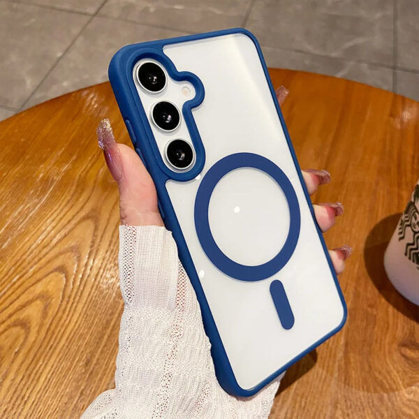 Luxury Premium Clear Shockproof Magnetic Bumper Cover  Cover Case for Samsung Galaxy A Series - Image 3