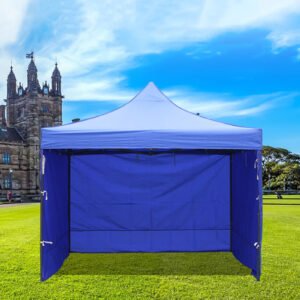 Luxury Premium 2M By 2M Outdoor Usage Canopy Side Wall Gazebo Enclosure Shelter Tent - Blue