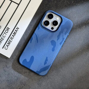 Luxury Premium Camouflage Leather Shockproof Armor Magsafe Wireless  Case For iPhone Series