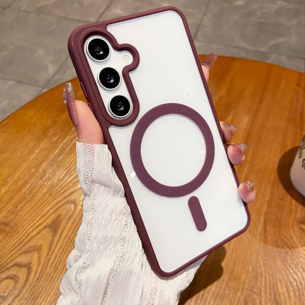 Luxury Premium Clear Shockproof Magnetic Bumper Cover  Cover Case for Samsung Galaxy A Series - Image 4