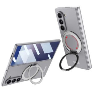 Luxury Thin Ultra Matte Hard PC Magnetic Rotation Ring Bracket Phone Case for Samsung Z Fold Series