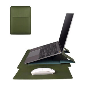 Luxury Premium PU Leather Ultrabook Sleeve Stand Case Laptop Bag
