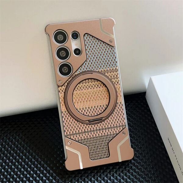Luxury Premium Aluminum Alloy Frameless Magsafe Magnetic Holder For Samsung Galaxy S25 Ultra - Image 8