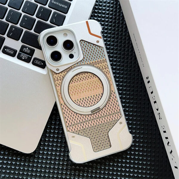 Luxury Premium Aluminum Alloy Frameless Magsafe Magnetic Holder For iPhone 16 Pro Max - Image 15