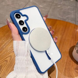 Luxury Premium Clear Shockproof Magnetic Bumper Cover  Cover Case for Samsung Galaxy A Series