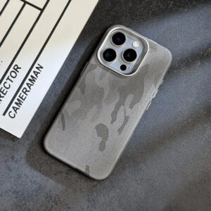 Luxury Premium Camouflage Leather Shockproof Armor Magsafe Wireless  Case For iPhone Series