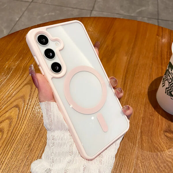 Luxury Premium Clear Shockproof Magnetic Bumper Cover  Cover Case for Samsung Galaxy A Series - Image 8