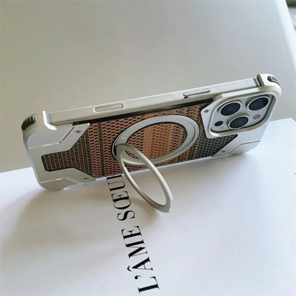 Luxury Premium Aluminum Alloy Frameless Magsafe Magnetic Holder For iPhone 16 Pro Max - Image 17