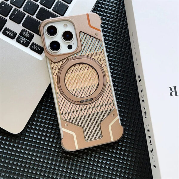 Luxury Premium Aluminum Alloy Frameless Magsafe Magnetic Holder For iPhone 16 Pro Max - Image 18