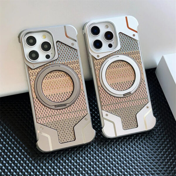 Luxury Premium Aluminum Alloy Frameless Magsafe Magnetic Holder For iPhone 16 Pro Max - Image 19