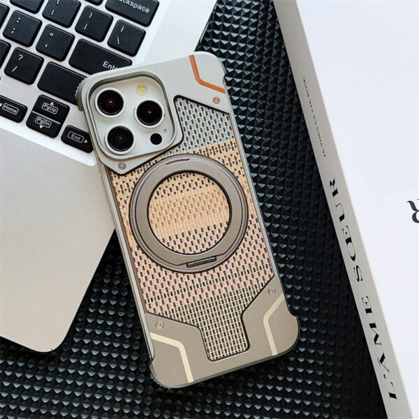 Luxury Premium Aluminum Alloy Frameless Magsafe Magnetic Holder For iPhone 16 Pro Max - Image 20