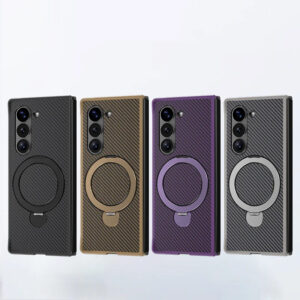 Luxury Premium Carbon Fiber Magnetic 360° Stand Phone Case For Samsung Galaxy Z Fold Series
