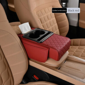 Universal Four-in-One Car Armrest Box Pad Multi-functional Storage Bag with Tissue Box Integration