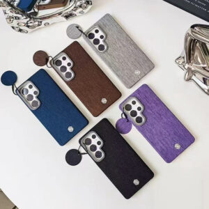 Luxury Premium High End Business Leather Magnetic Built-In Flannel Shockproof Phone Case Cover For Samsung Galaxy S Series