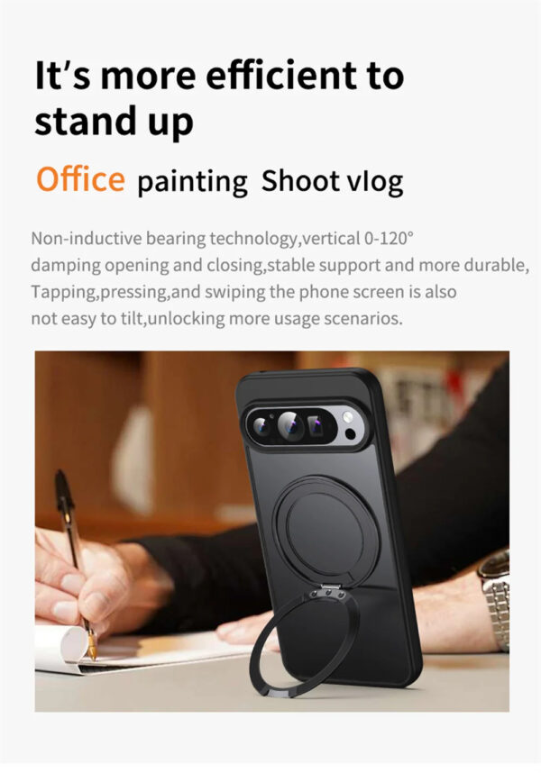 Luxury Premium 360°Rotating Stand Magnetic Phone Case For Google Pixel Series - Image 5