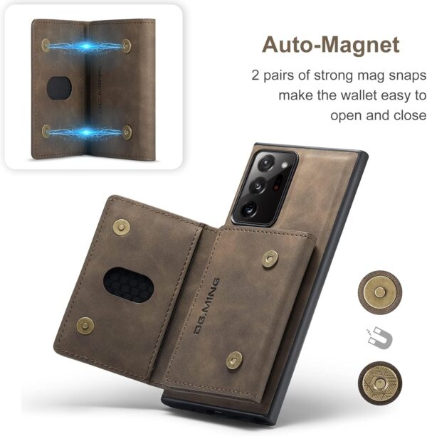 2 IN 1 Detachable Leather Wallet Case With Holder Function Protect Cover For Samsung Galaxy Note 20 Ultra - Image 6