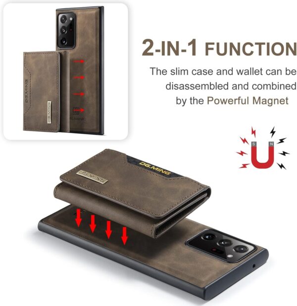 2 IN 1 Detachable Leather Wallet Case With Holder Function Protect Cover For Samsung Galaxy Note 20 Ultra - Image 11