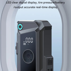 USAMS 2 in 1 Portable 8000mah battery power bank 12V Car Jump Starter with air compressor inflator