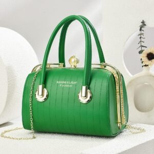 Luxury Premium Fashionable Versatile High-End Texture Chain Handbag Shoulder Crossbody Bag for Women - Green