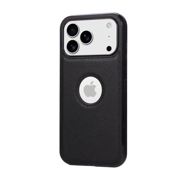 Luxury Premium Logo View Classic Retro PU Business Leather Thin Slim Case Cover for iPhone 17 Pro Max - Image 2