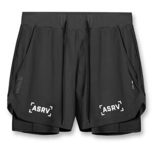 Gym Men's 2 in 1 Quick Dry Shorts Jogging Fitness Training Beach Short