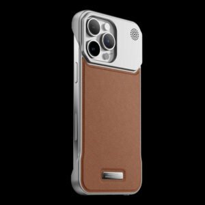 Luxury Premium Luxury Leather Magnetic Aluminum Fragrance Case Cover For iPhone Series