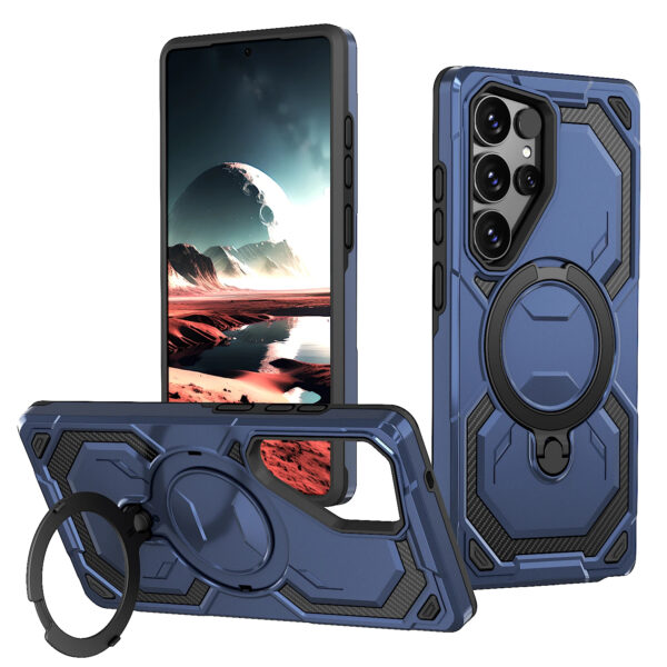 Luxury Premium Armor Shockproof Ring Stand Magnetic Wireless Charging Case  Cover For Samsung Galaxy S Series - Image 11